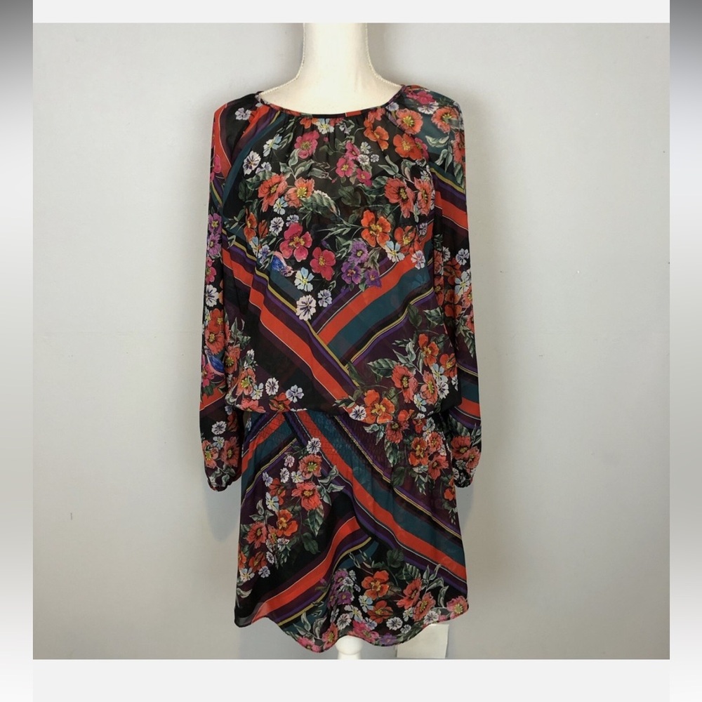 Parker Women Floral Drop Waist Dress M